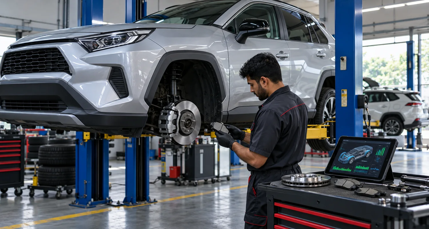 Toyota RAV4 Hybrid Brake Service Completed